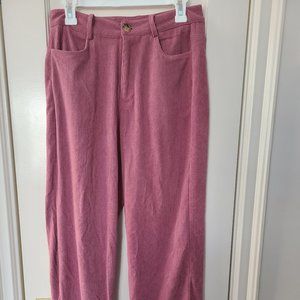 Pink wide leg pants